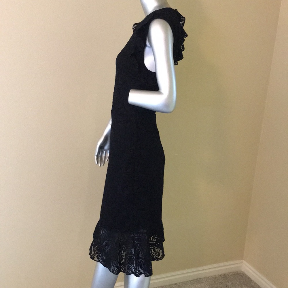 Bebe Lace & Ruffles Hi-low Dress - Picture 7 of 16